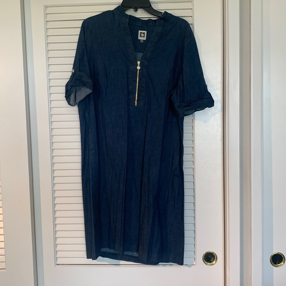 Short sleeve denim dress